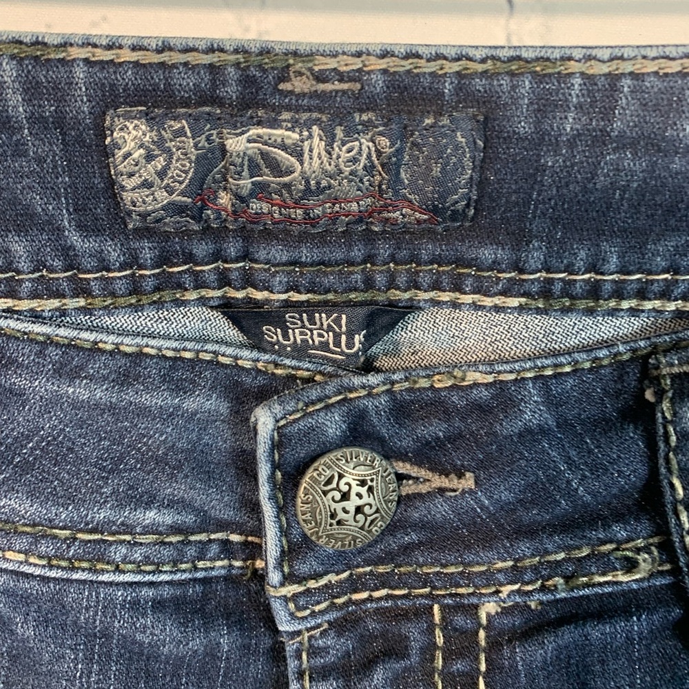 Silver Jeans Suki Surplus Bootcut Jeans Size W31/L30 - Dark Tone Denim - Picture 7 of 10